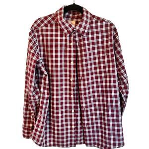 Lands End Boys Button Up Size 10-12